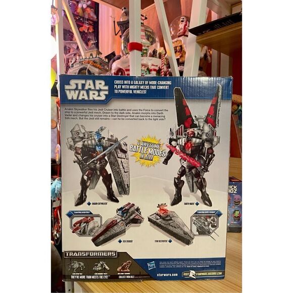 DARTH VADER TO STAR DESTROYER Star Wars Transformers Crossovers Hasbro 2011 NEW - Picture 8 of 11